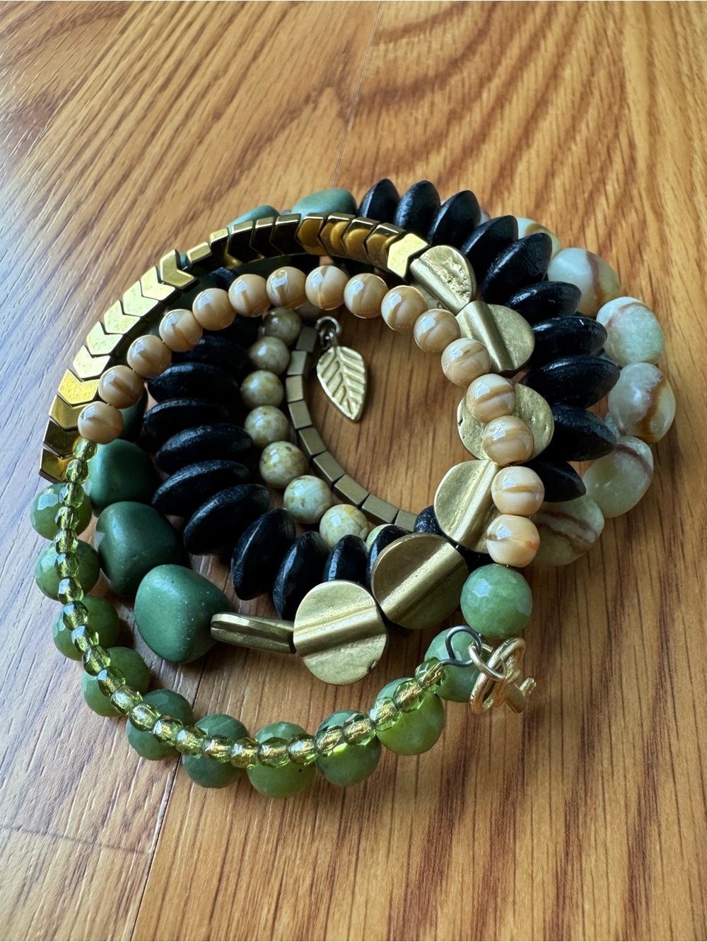 David Aubrey Beaded Wrap Bracelet